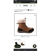 UGG Adirondack II Chestnut Leather Lace Up Winter Snow Boots Size 6 - Worn Once